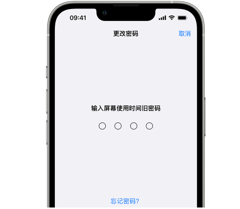 甘谷iPhone屏幕维修分享iPhone屏幕使用时间密码忘记了怎么办 