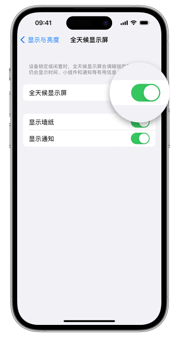 甘谷苹果14维修店分享如何自定义 iPhone 14 Pro 常亮显示屏 