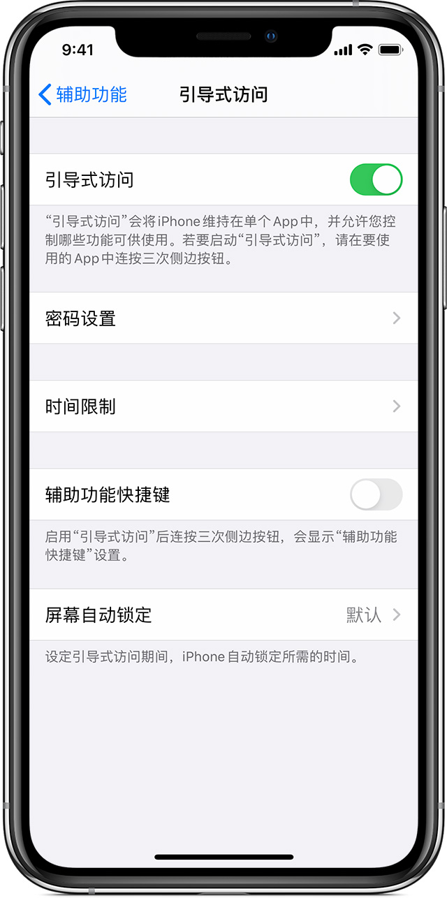 甘谷苹果手机维修分享如何在 iPhone 上退出引导式访问 