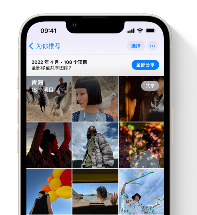 甘谷苹果维修网点分享在 iPhone 上使用共享图库 